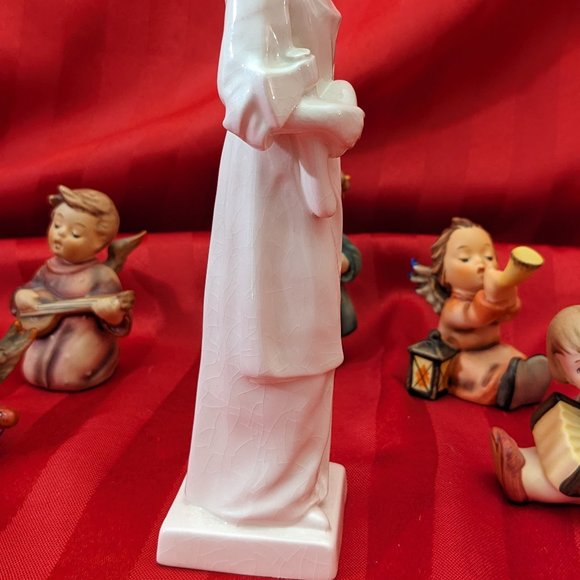Vintage 1956, White Goebel Sacrart Statue of St. Joseph, The Carpenter 7.5" Tall - Picture 6 of 10